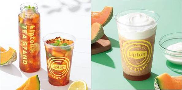 「Lipton TEA STAND」夏の限定メニュー「Fruits in Tea 茨城メロン」＆「スムーティー 茨城メロン」